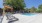a swimming pool in a backyard